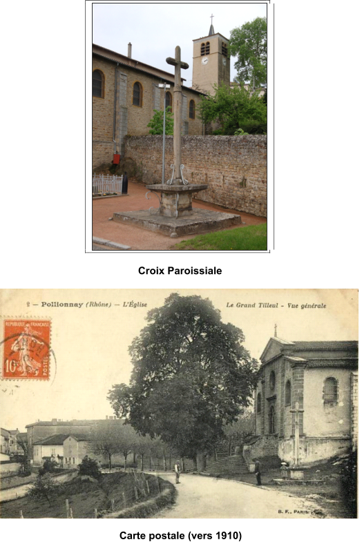 Croix Paroissiale         Carte postale (vers 1910)